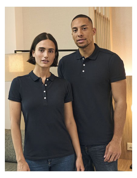 RUS-0R566M0-Men's Fitted Stretch Polo 2